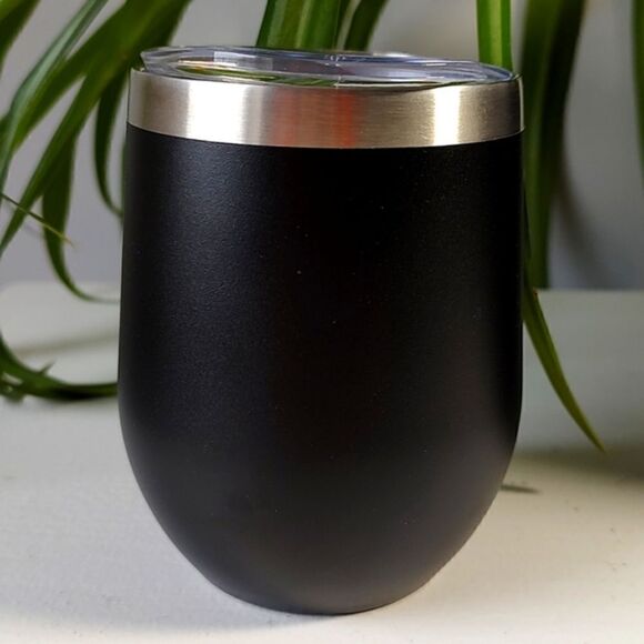 New Leed's Custom Drinkware University Of Guelph Black Insulated Wine Tumbler - Picture 2 of 9
